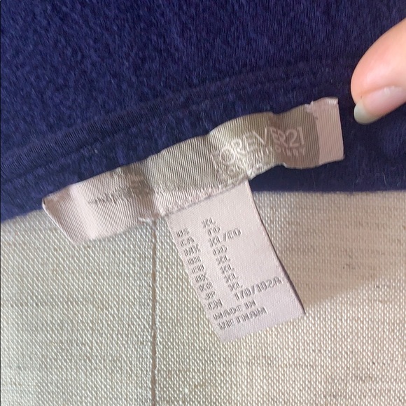 Forever 21 Navy Blue Long Sleeved Bodycon Dress XL - Picture 7 of 8